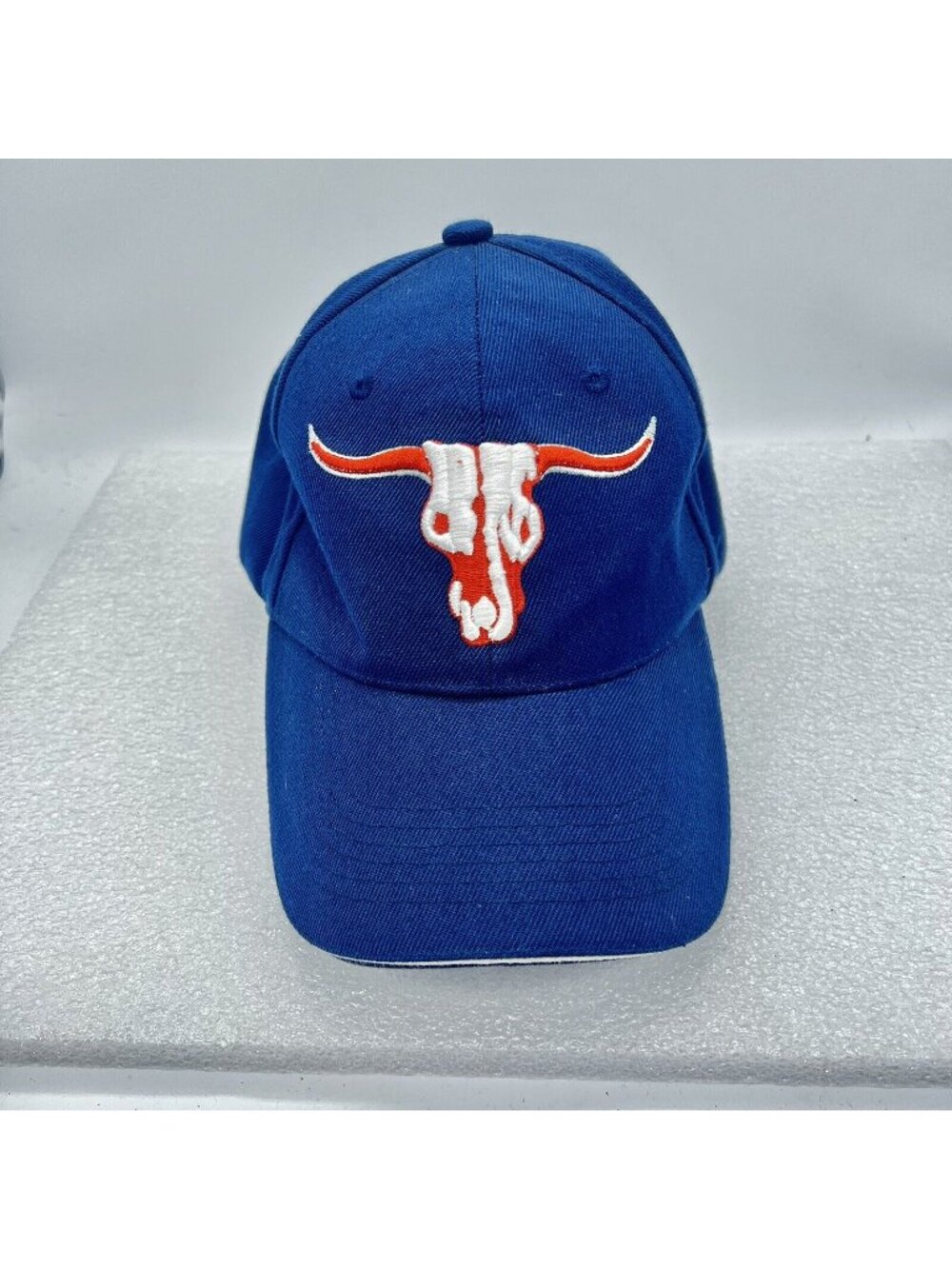 Texas Longhorns Hat Strap Back Adjustable Cotton Ball Cap Navy Blue